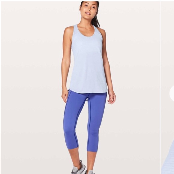 lululemon athletica Tops - Lululemon Essential Tank Top Size 8-Purple-Good Condition